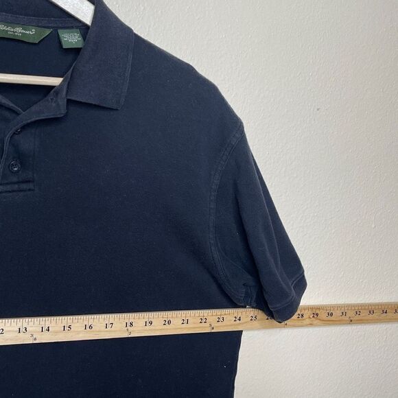 Eddie Bauer Shirt Men's XL Black Poll Short Sleeve Classic Casual - Picture 6 of 7